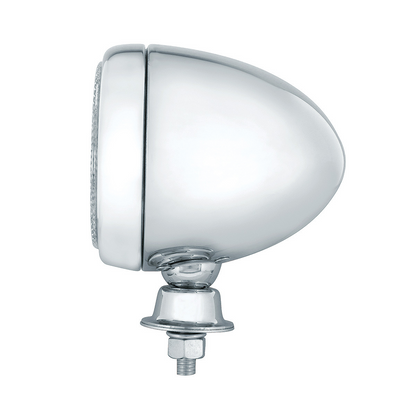 6 High Power LED Round Work Light With Teardrop Style Stainless Housing