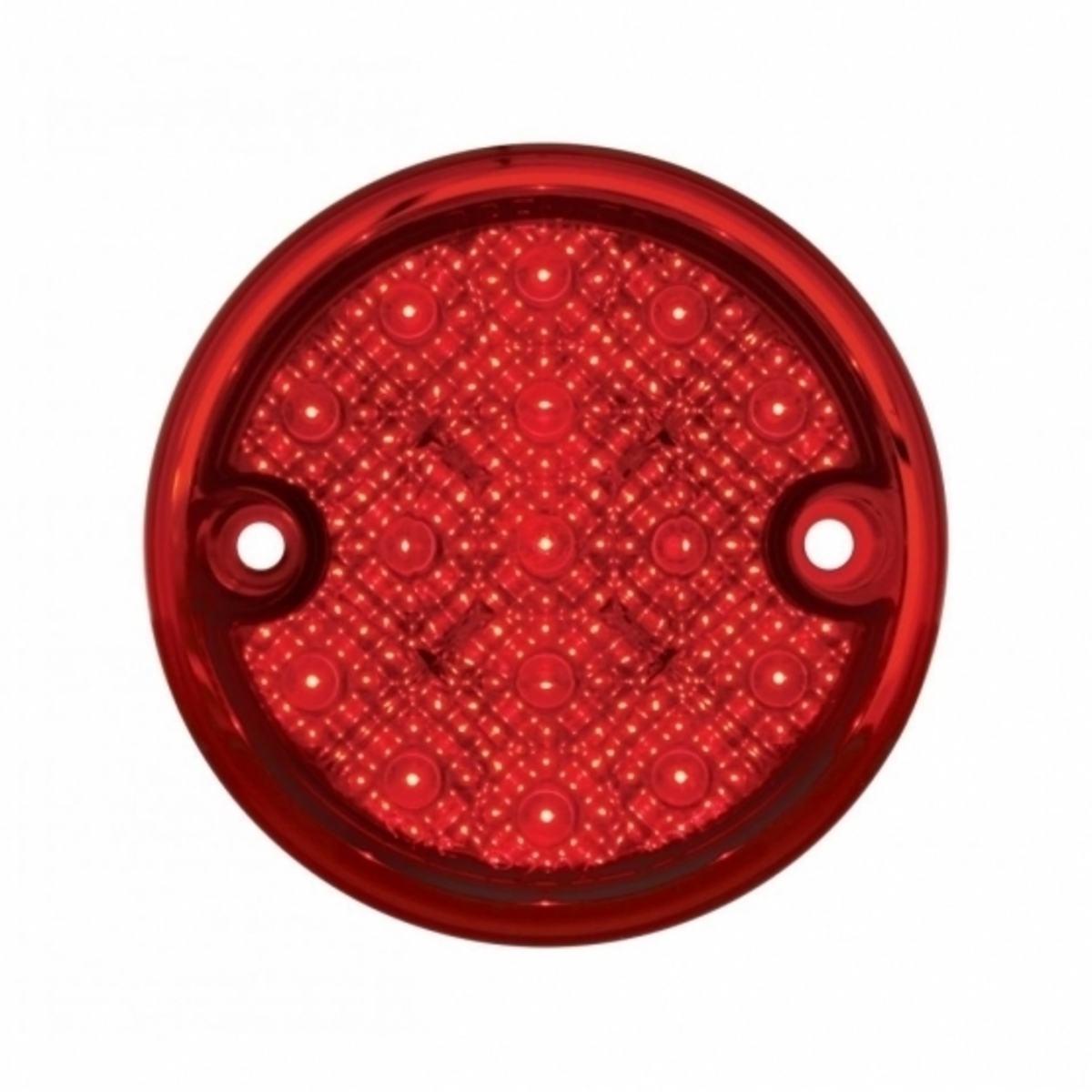 15 LED 3" Reflector Series 4 Light Only For Double Face Light Housing - Red LED/Red Lens (Bulk)