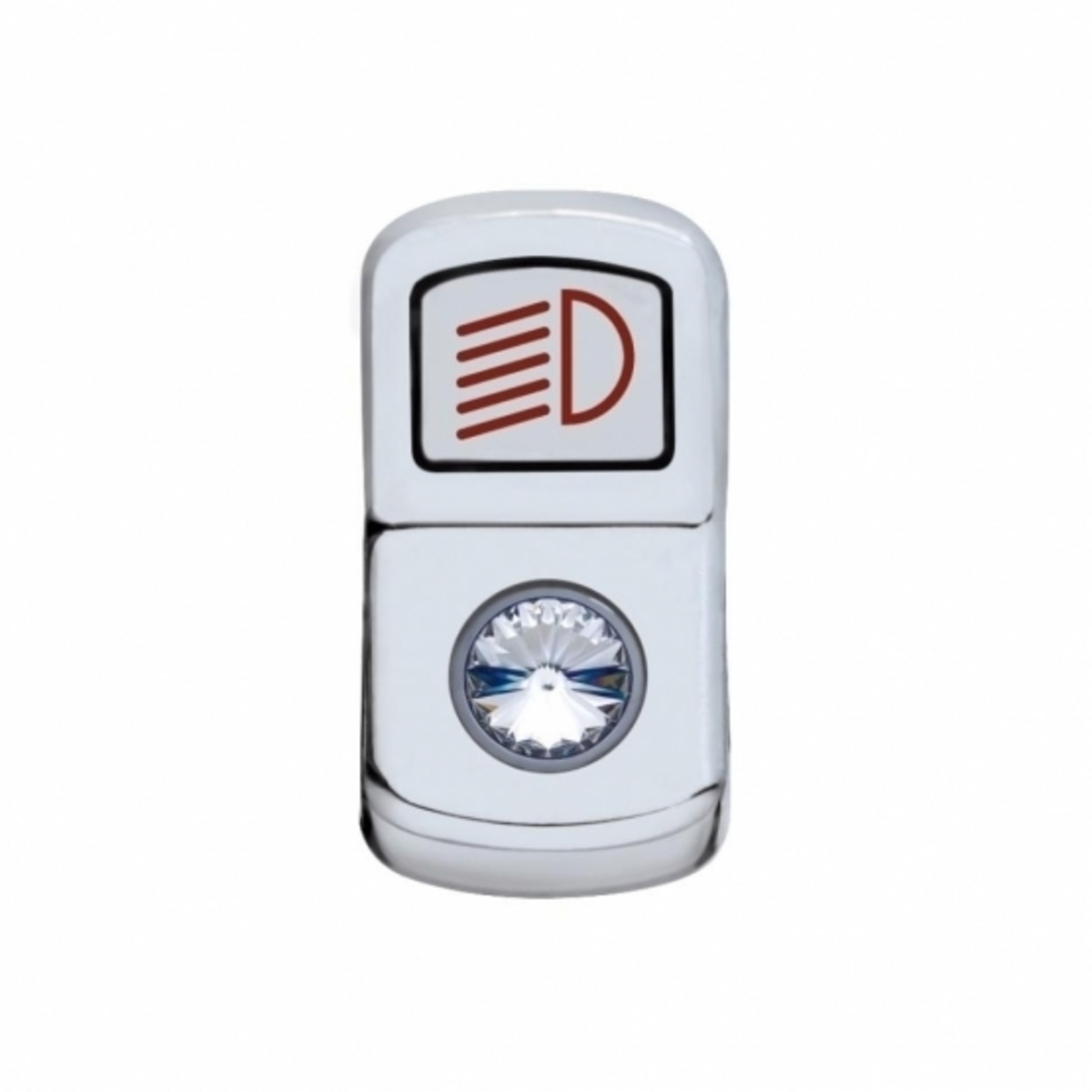 "Headlight" Rocker Switch Cover With Clear Crystal
