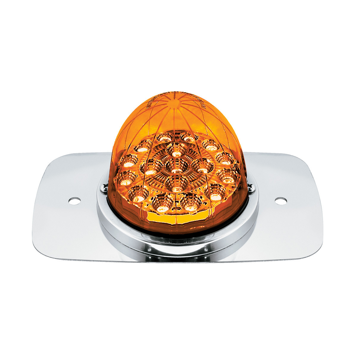 304 SS Turn Signal Light Kit W/ 17 LED Double Fury Watermelon For 2008-2017 FL Cascadia-Amber & Blue LED