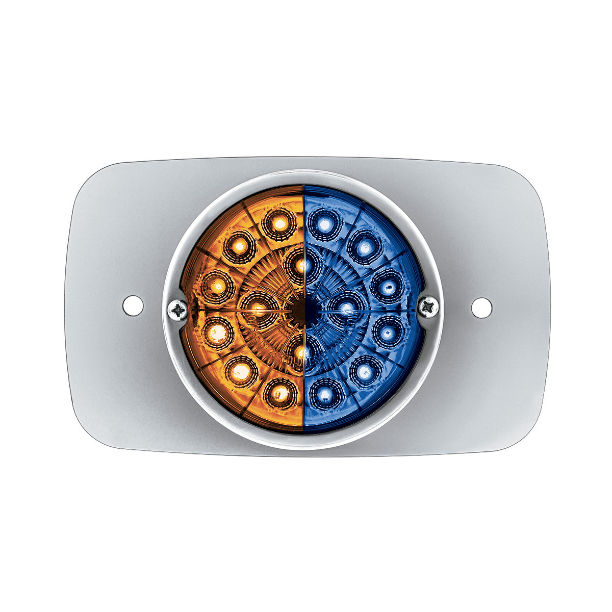 304 SS Turn Signal Light Kit W/ 17 LED Double Fury Watermelon For 2008-2017 FL Cascadia-Amber & Blue LED