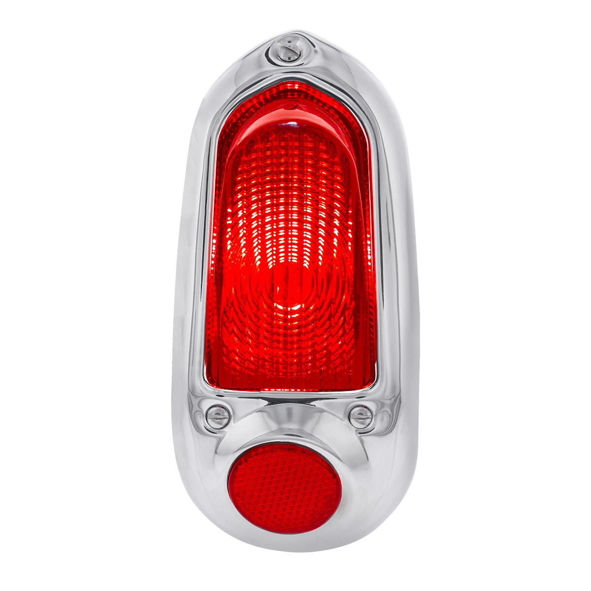 Tail Light Assembly With Stainless Steel Housing For 1949-50 Chevy Passenger Car - R/H