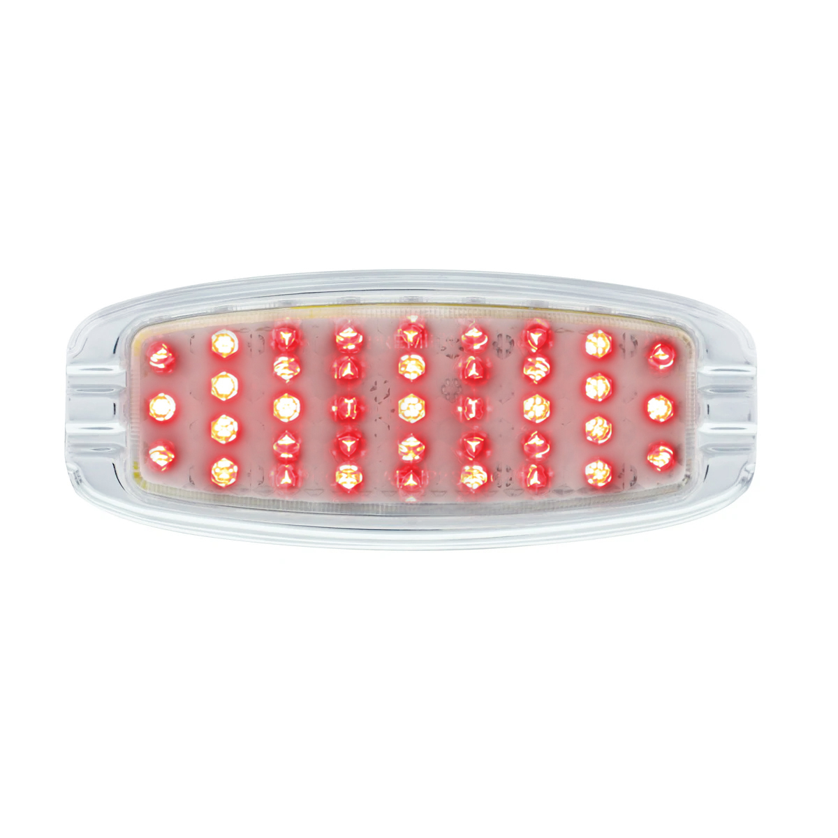 39 LED 1941-1948 Chevrolet Car Style Tail Light With Flush Mount Bezel, Clear Lens