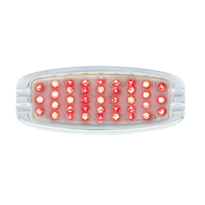 39 LED 1941-1948 Chevrolet Car Style Tail Light With Flush Mount Bezel, Clear Lens