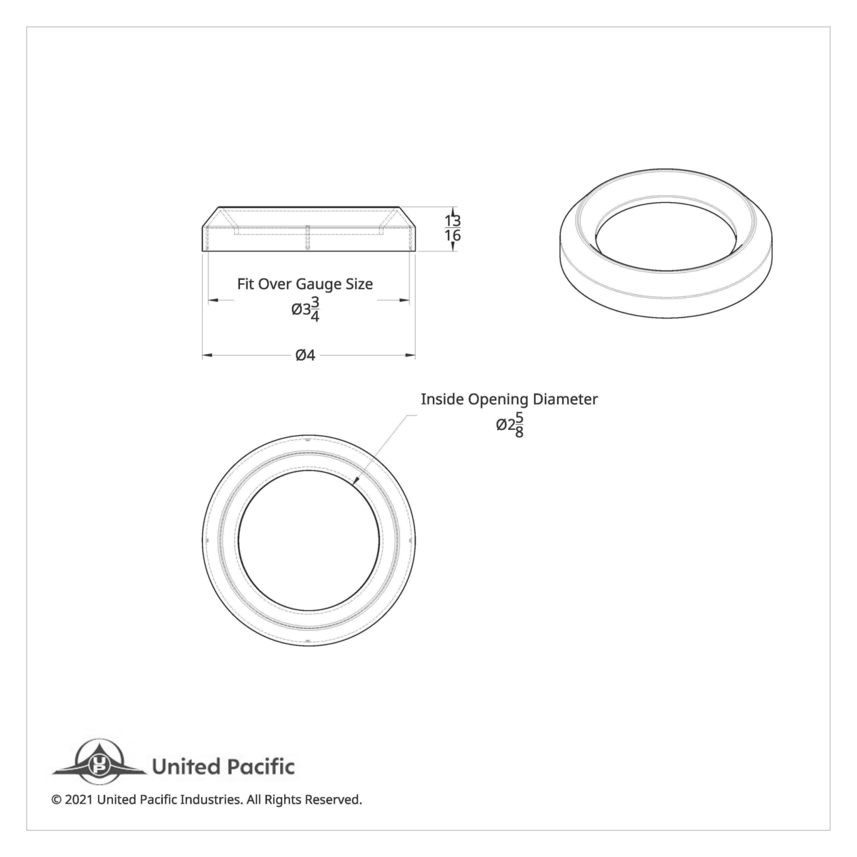 Speed/Tachometer Gauge Cover For Freightliner/Peterbilt Trucks
