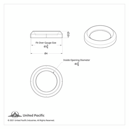 Speed/Tachometer Gauge Cover For Freightliner/Peterbilt Trucks