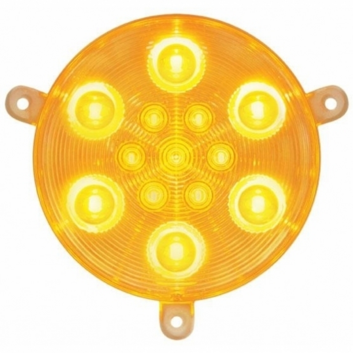 13 LED Daytime Running Light For 2005-2010 Freightliner Century -Amber LED/Clear Lens