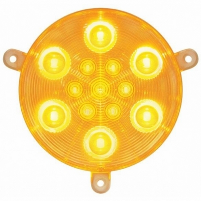 13 LED Daytime Running Light For 2005-2010 Freightliner Century -Amber LED/Clear Lens