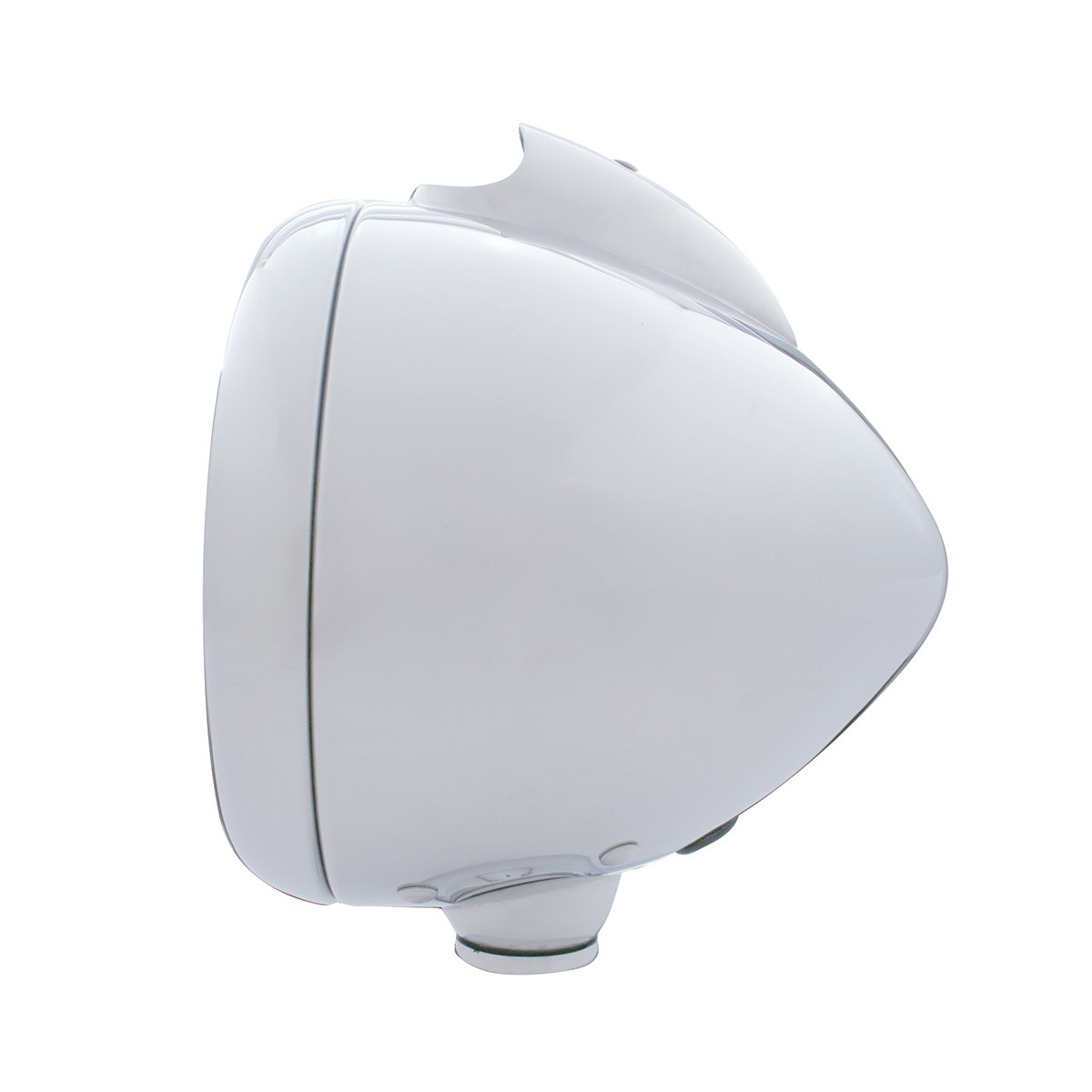 Chrome Guide 682-C Headlight H4 With White LED & Dual Mode LED Signal - Clear Lens