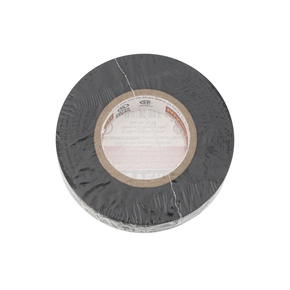 Vinyl Electrical Tape - Black .75"X.007"X60Ft 1 Roll