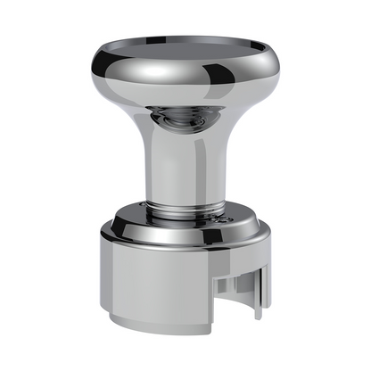 Thread-On Gearshift Knob & Adapter For Eaton Fuller Style 13/15/18 Shifter - Chrome