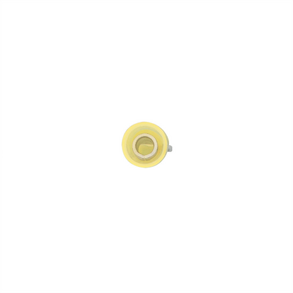 12-10 AWG #10 Stud CS Heat Shrink Spade Terminal - Yellow (10-Pack)