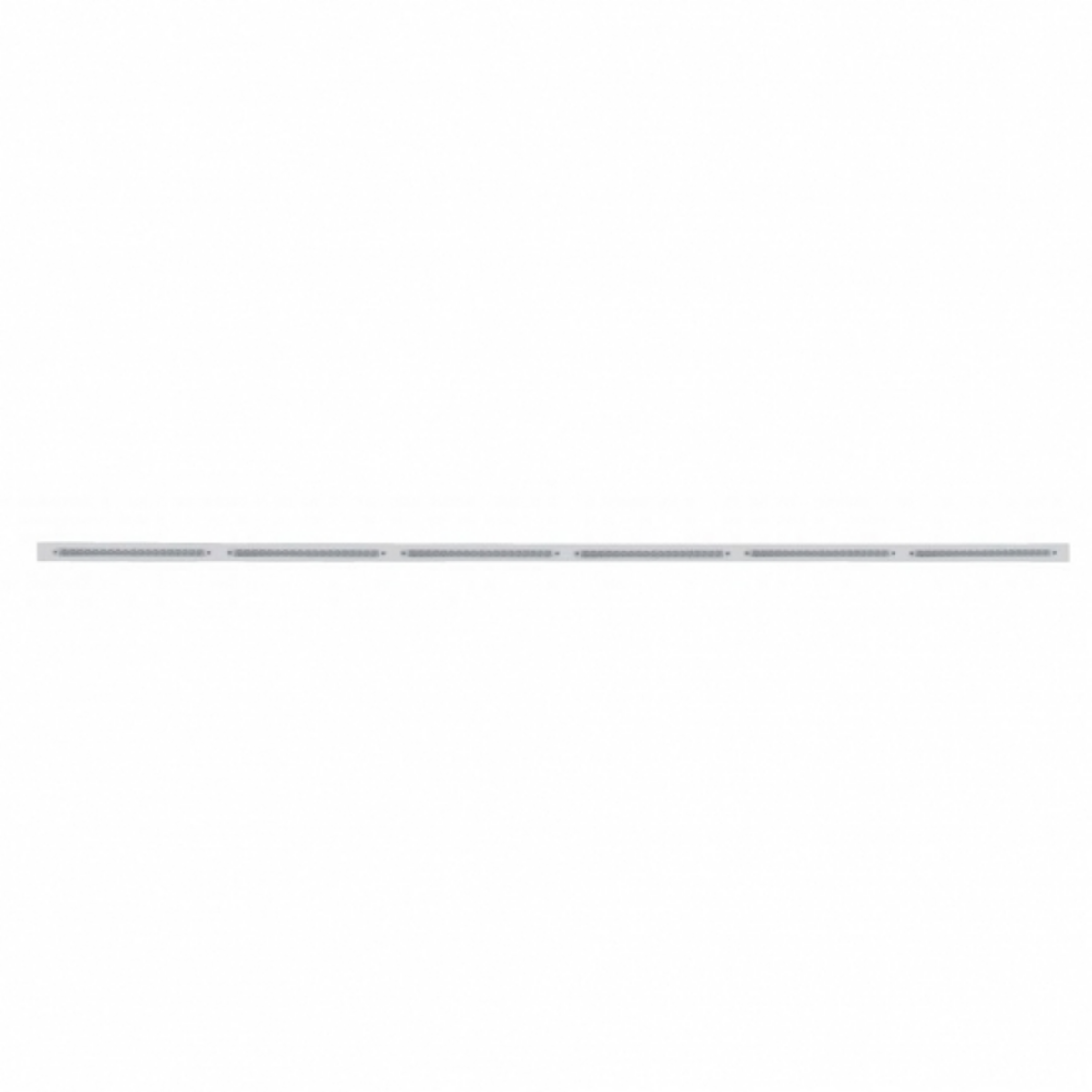 79-1/2" Stainless Bumper Light Bracket With 6X 19 LED 12" Light Bars - Red LED/Clear Lens