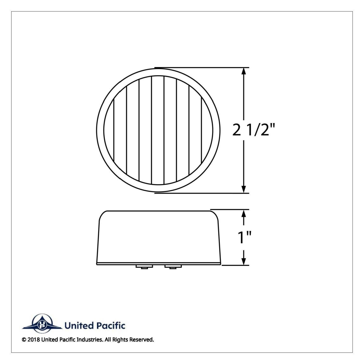 13 LED 2.5" Auxiliary/Utility Light - White LED/Clear Lens (Bulk)