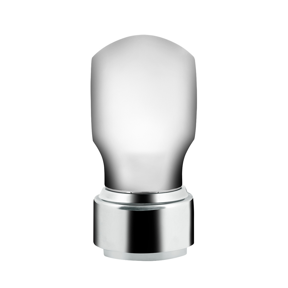 Thread-On Chrome Charlotte Gearshift Knob With LED 9/10 Speed Adapter-Green LED