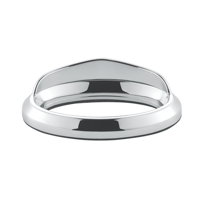 Chrome Bezel For 1-3/4" X 3/4" Peterbilt Glove Box Emblem