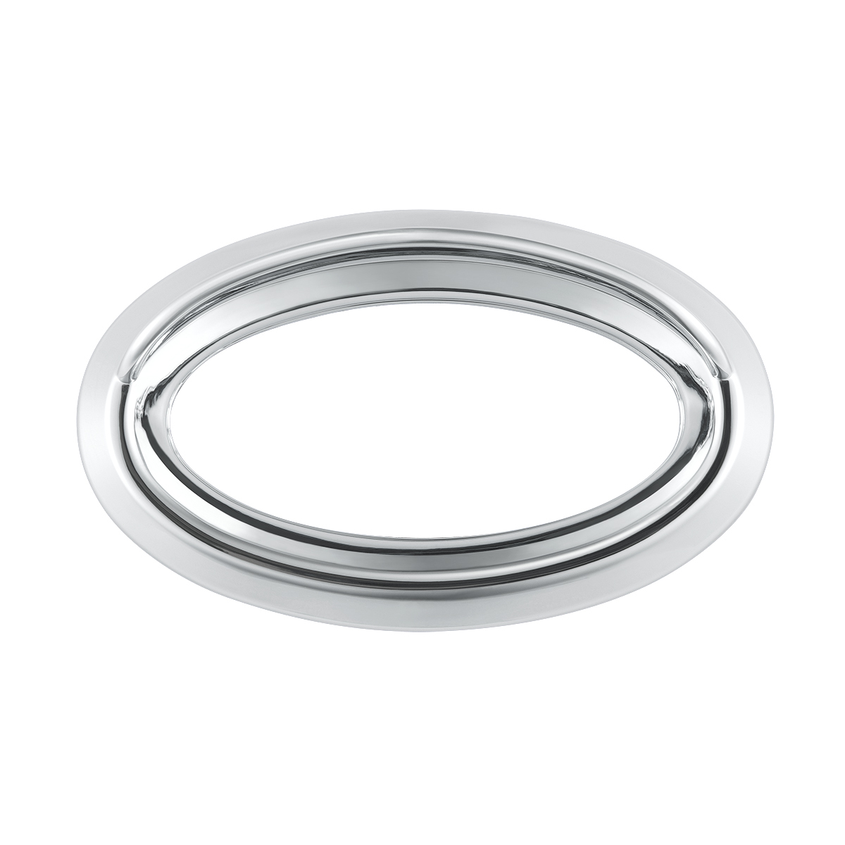 Chrome Bezel For 1-3/4" X 3/4" Peterbilt Glove Box Emblem
