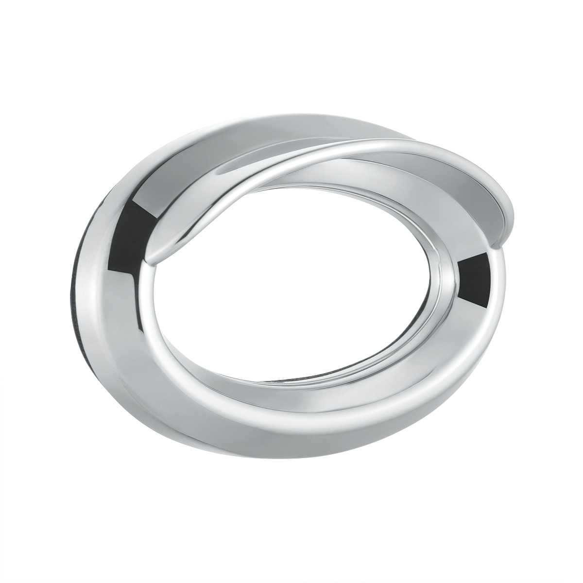 Chrome Bezel For 1-3/4" X 3/4" Peterbilt Glove Box Emblem