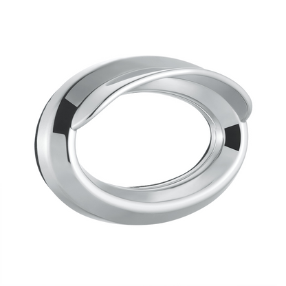 Chrome Bezel For 1-3/4" X 3/4" Peterbilt Glove Box Emblem
