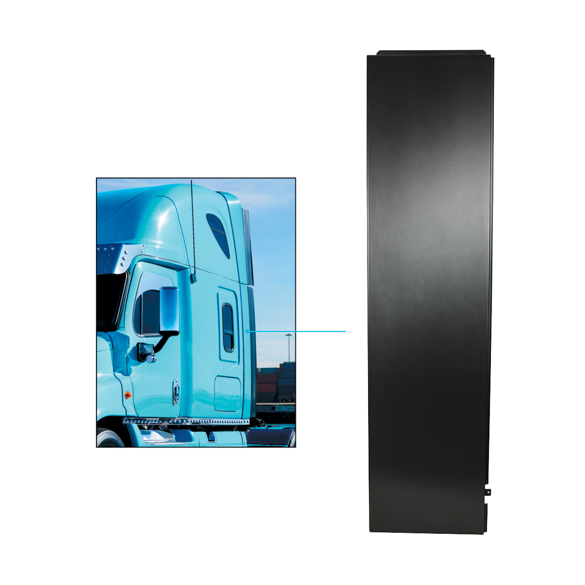 Lower Sleeper Fairing For 2008-2026 Freightliner Cascadia - Passenger