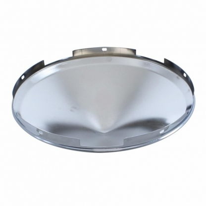 5 Even Notched Stainless Steel Pointed Front Hubcap - 7/16" Lip