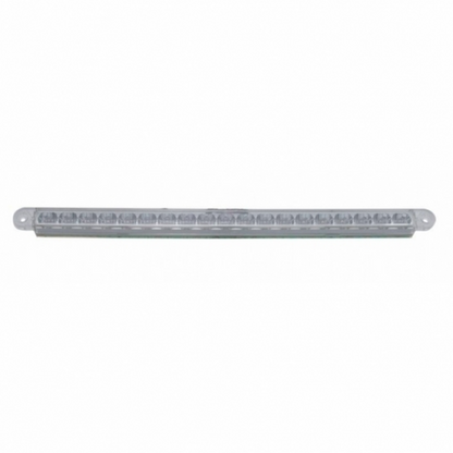 19 LED 12" Reflector Light Bar (Stop, Turn & Tail) - Red LED/Clear Lens