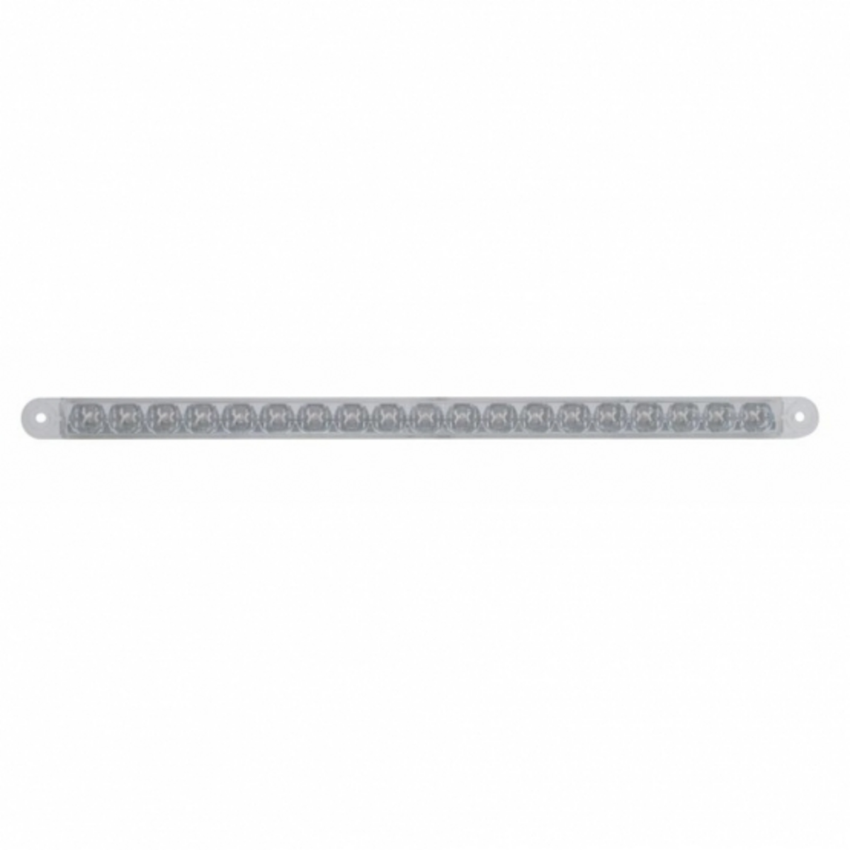 19 LED 12" Reflector Light Bar (Stop, Turn & Tail) - Red LED/Clear Lens