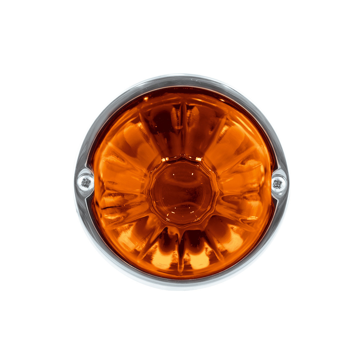 Glass Watermelon Flush Mount Kit - Amber