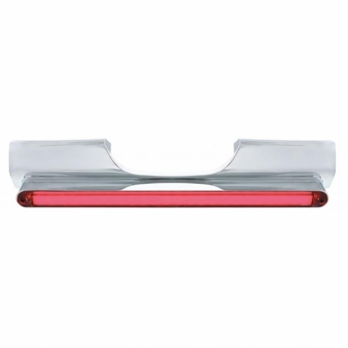 Motorcycle Rear Signal Light Bar With 24 LED 12" GloLight Bar - Red LED/Clear Lens