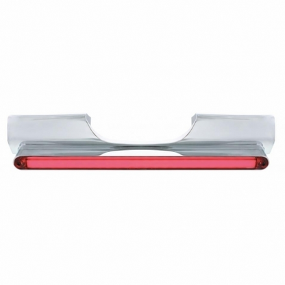 Motorcycle Rear Signal Light Bar With 24 LED 12" GloLight Bar - Red LED/Clear Lens