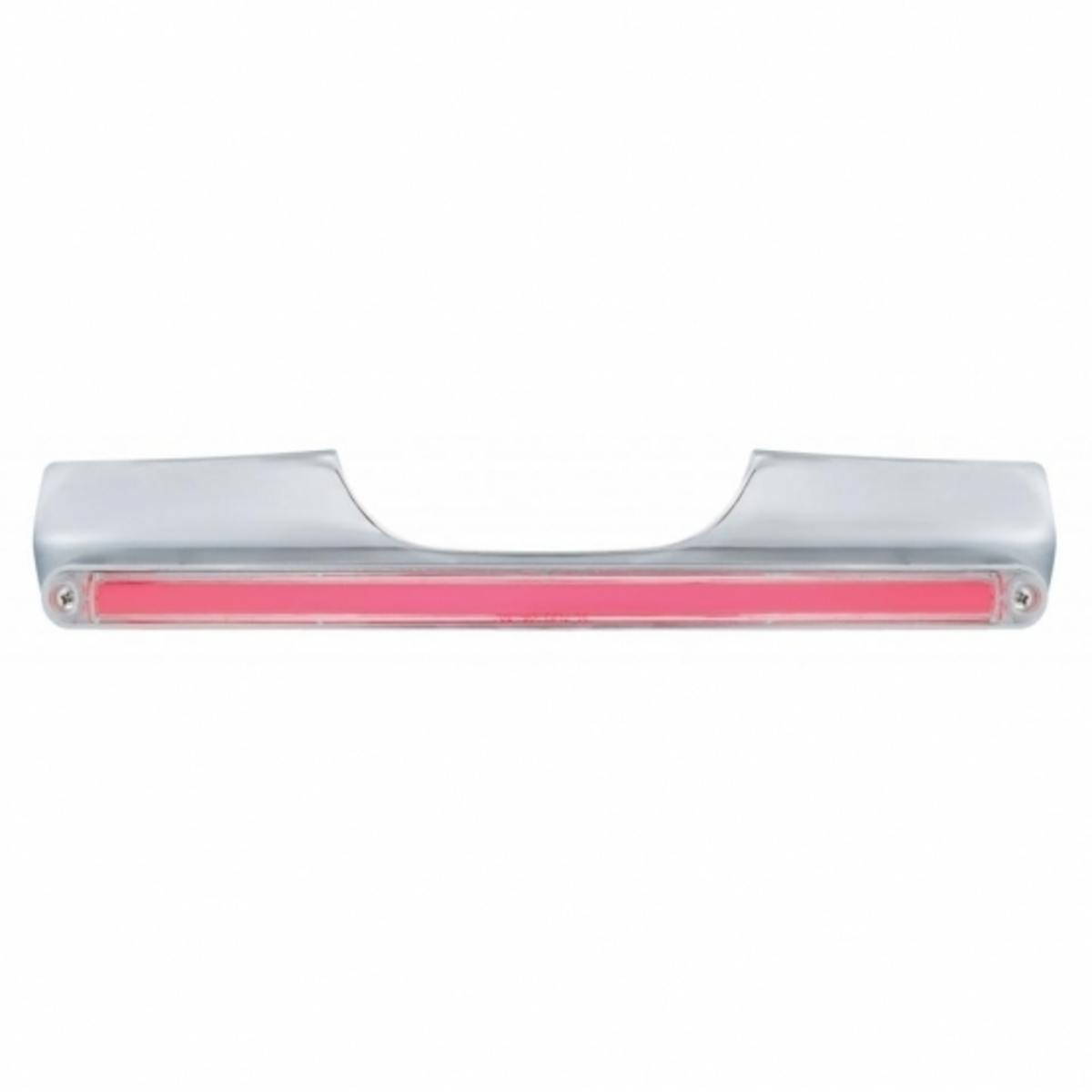 Motorcycle Rear Signal Light Bar With 24 LED 12" GloLight Bar - Red LED/Clear Lens