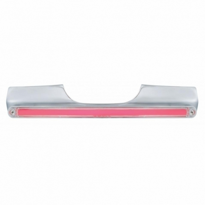 Motorcycle Rear Signal Light Bar With 24 LED 12" GloLight Bar - Red LED/Clear Lens