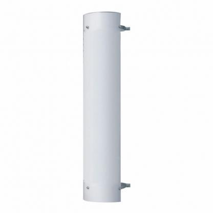 48" Tall 180 Degree Stainless Exhaust Muffler Shield For 5" Diameter Exhaust - Plain