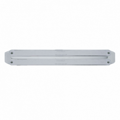 Dual 14 LED 12" Turn Signal Light Bars - Amber LED/Chrome Lens