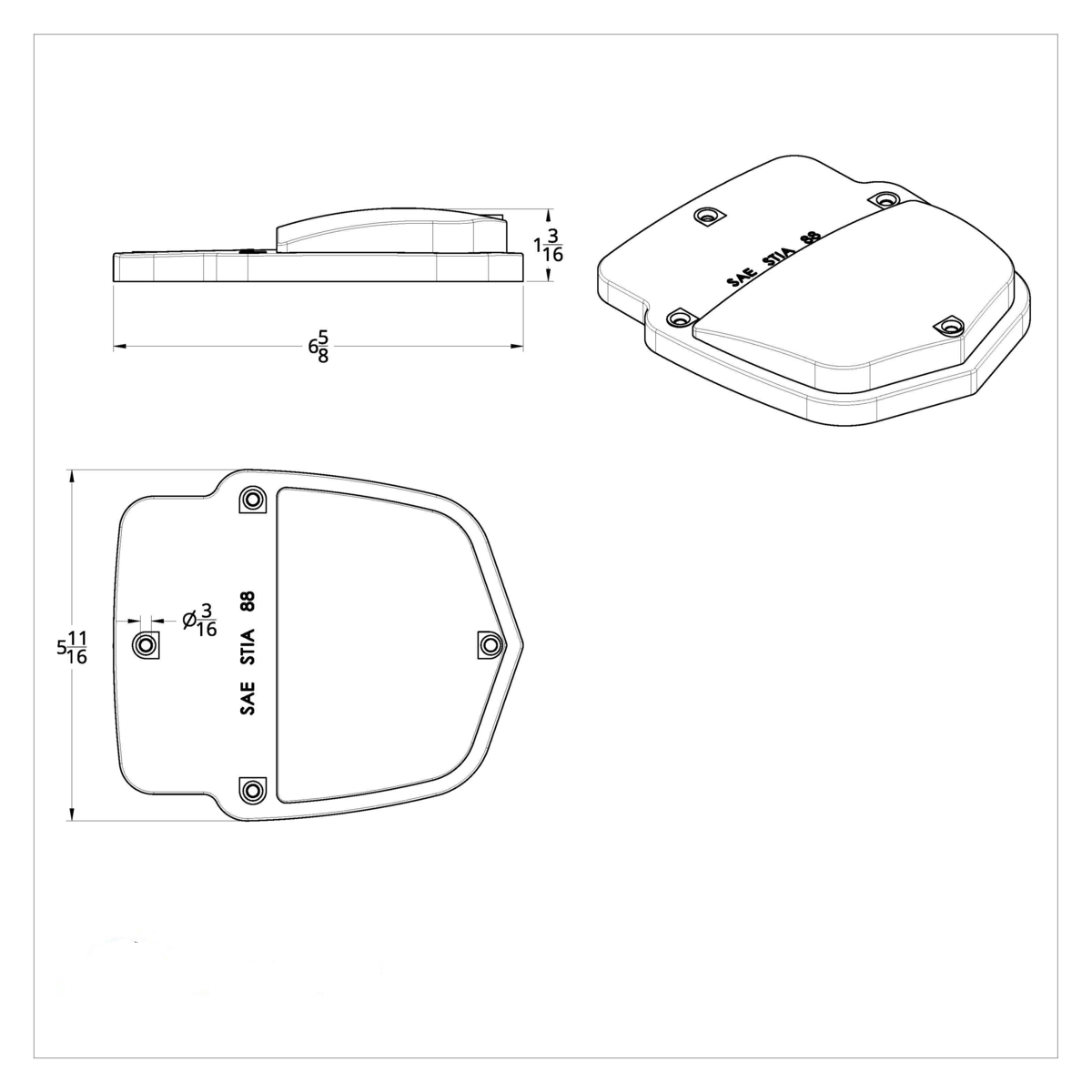 Tail Light Lens For 1953-56 Ford Truck