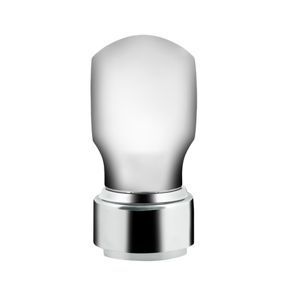 Thread-On Chrome Charlotte Gearshift Knob With LED 9/10 Speed Adapter-White LED