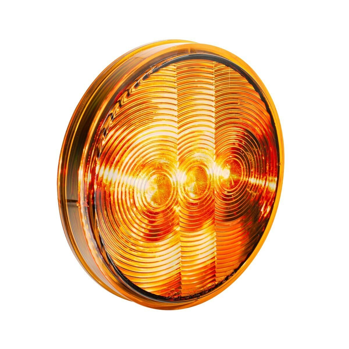 3 LED 4" Round Light(Turn Signal)-Amber LED/Amber Lens