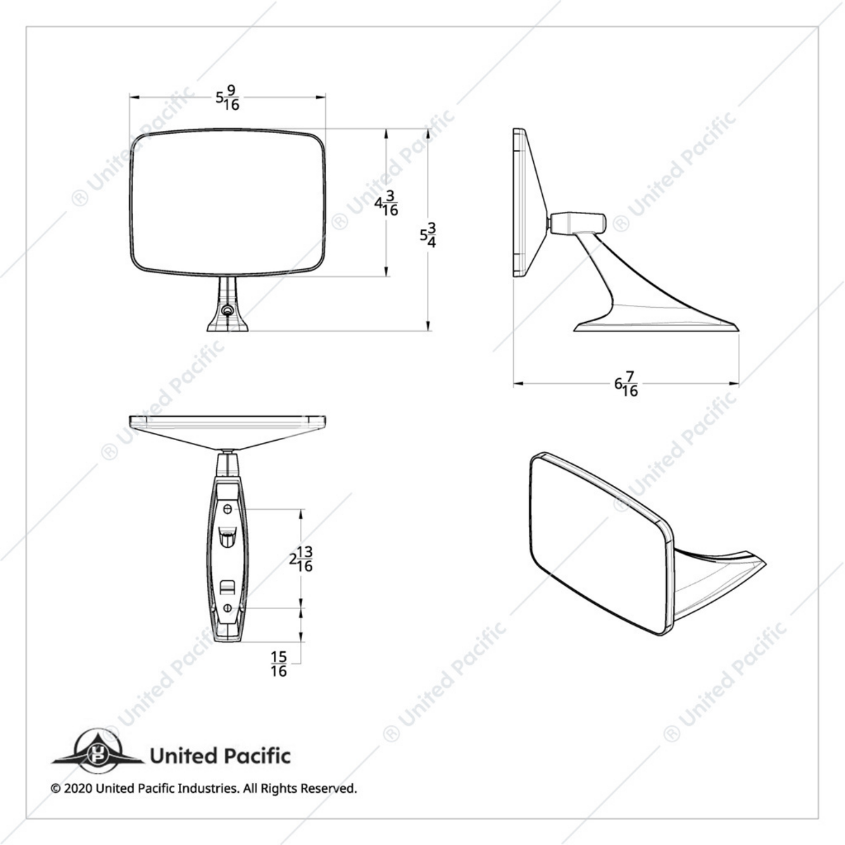 Exterior Mirror For 1973-87 Chevy & GMC Truck - L/H