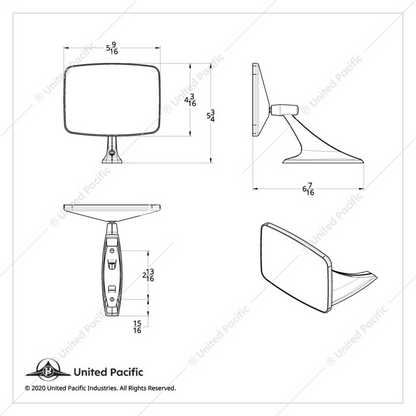 Exterior Mirror For 1973-87 Chevy & GMC Truck - L/H