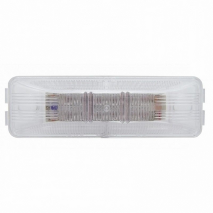 12 LED Rectangular Light (Clearance/Marker) - Red LED/Clear Lens
