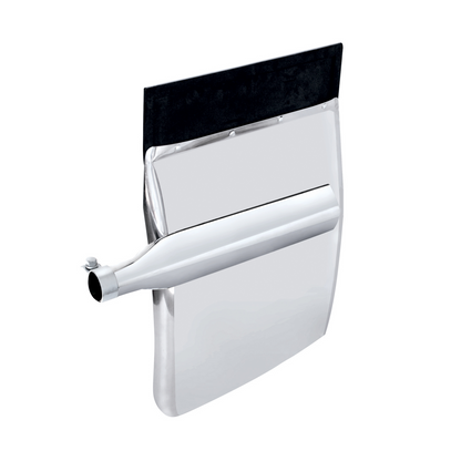 24" X 29" Stainless Quarter Fender Set - Triangle Bracket