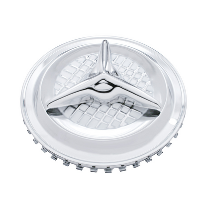 14" Chrome 3-Bar Fiesta Style Hubcaps (4/Set)