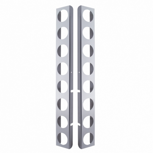 Peterbilt Stainless Rear Air Cleaner Bracket Only - 16 Light Cutouts
