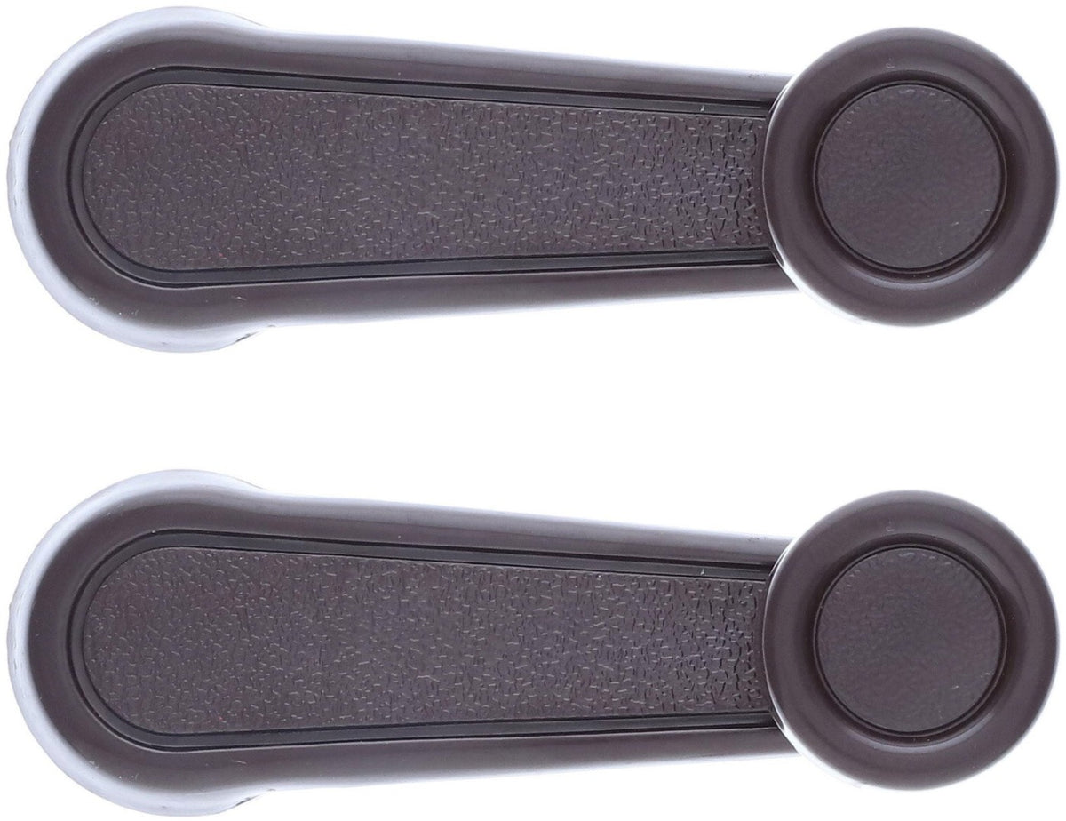 Window Crank Handle (2pcs) Plastic, Metal Brown for 1984-2026 Toyota Land Cruiser; 1990-1992 Daihatsu Rocky