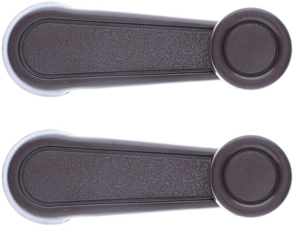 Window Crank Handle (2pcs) Plastic, Metal Brown for 1984-2026 Toyota Land Cruiser; 1990-1992 Daihatsu Rocky