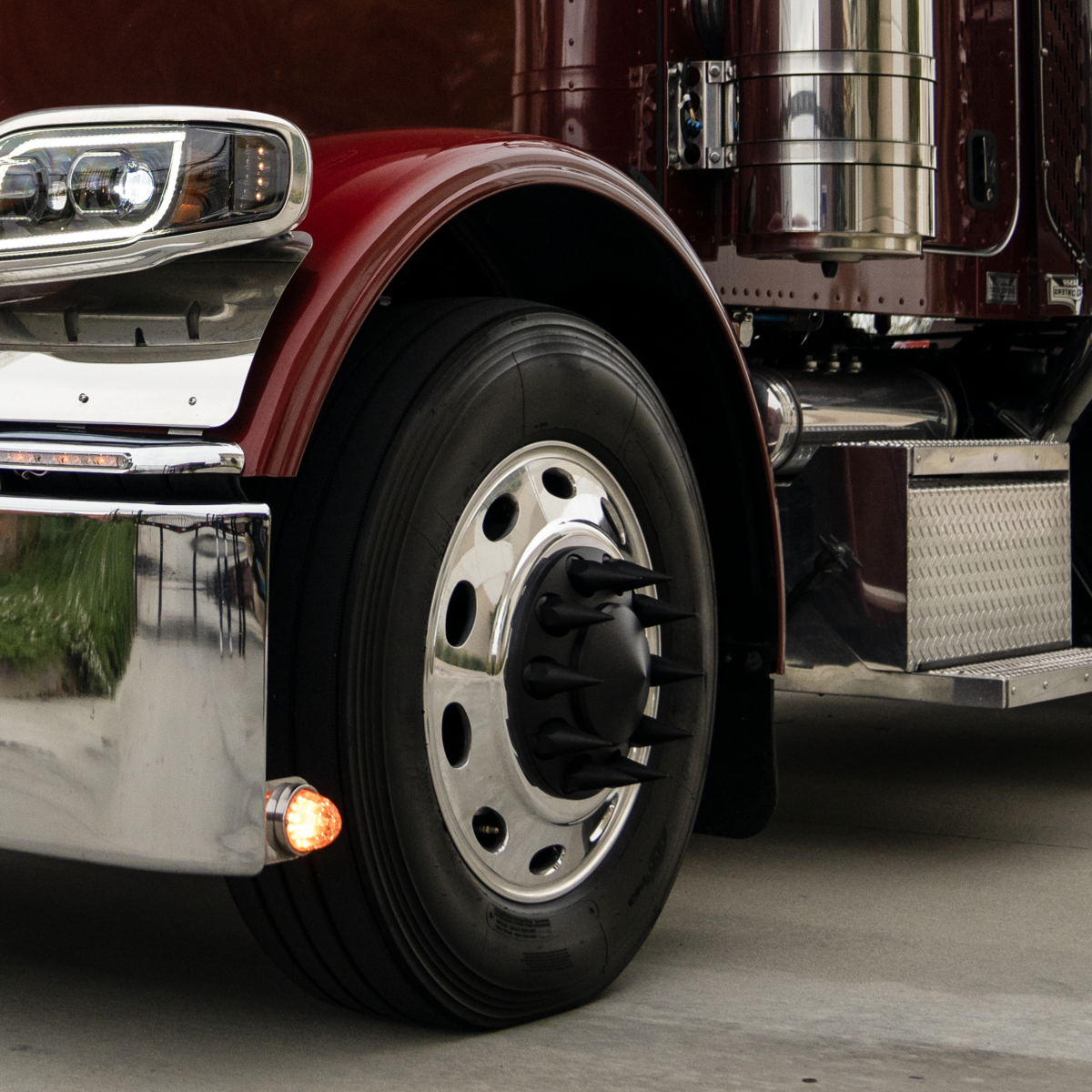 Aluminum Front Fender For Peterbilt 388/389 - Driver