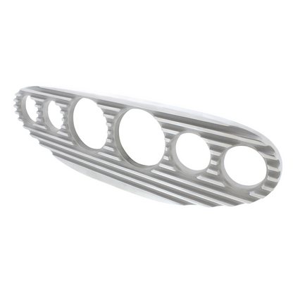 Finned Style Aluminum 6-Gauge Dash Panel