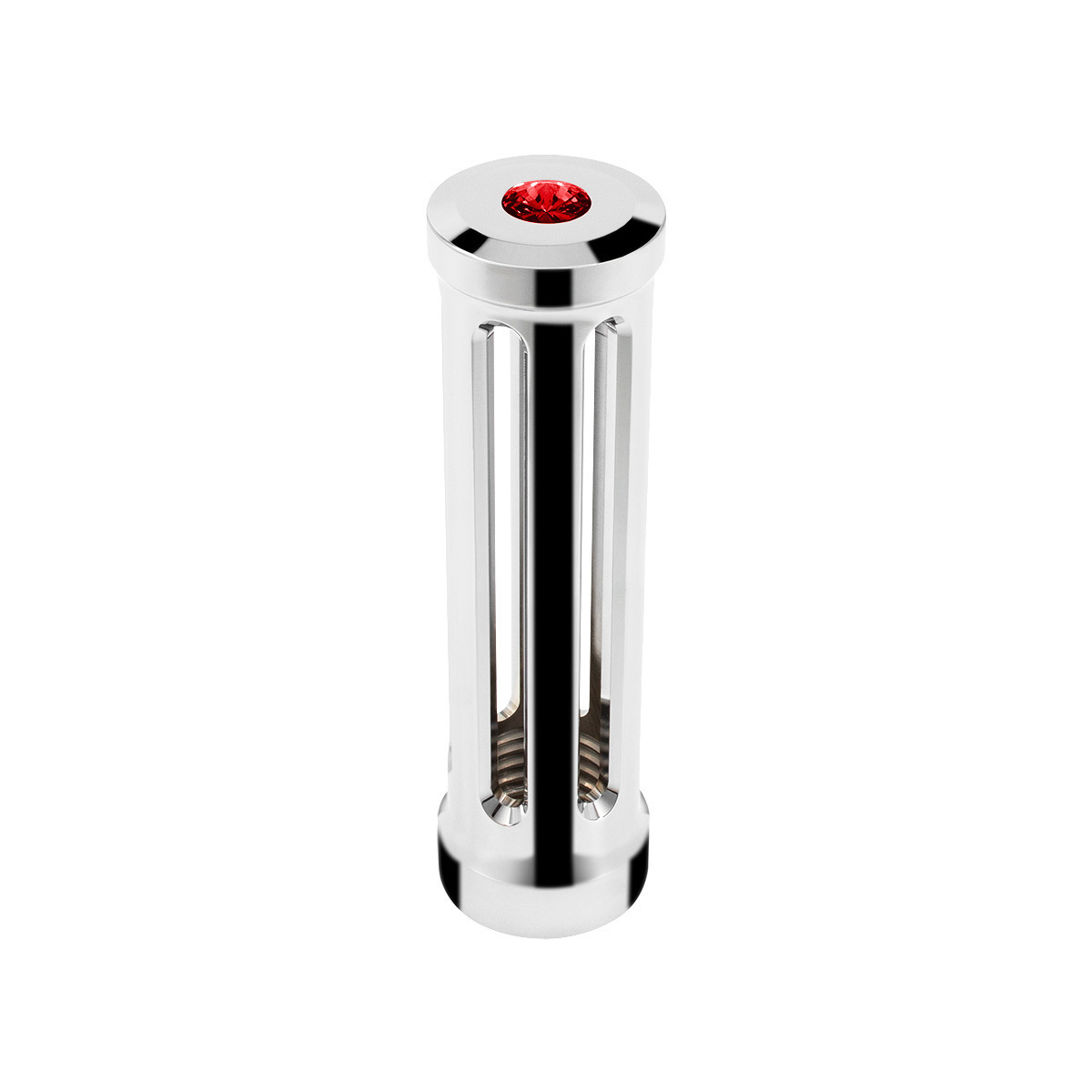 M30X3.5 Thread-On Sonoma Gearshift Knob-Red Crystal/Chrome