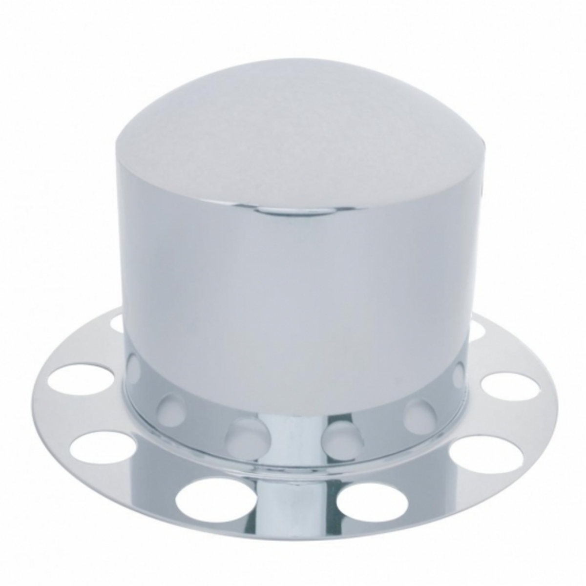 Stainless Dome Rear Axle Cover 2PC Kit For 1-1/2" Nut Cover - Steel Wheel