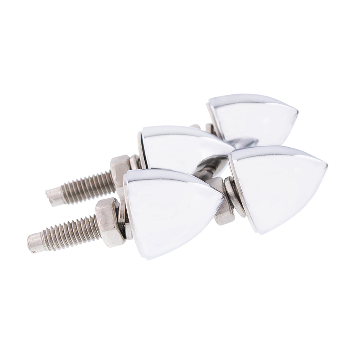 Chrome Bullet License Plate Fastener (4-Pack)